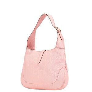 Gucci Leather Handbag Bag Pink Shoulder Hobo Jackie